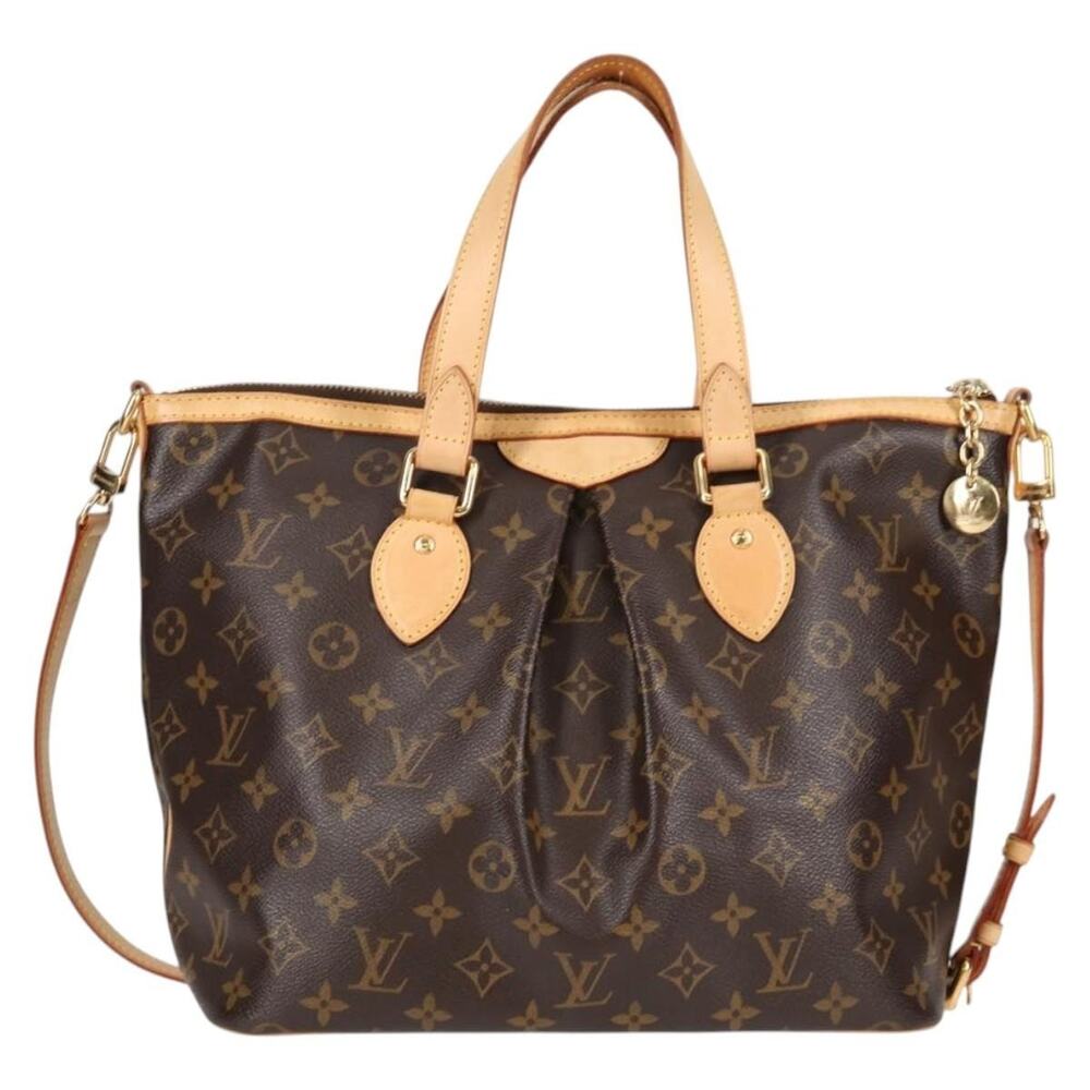 Louis Vuitton Monogram Palermo PM Tote Bag Brown